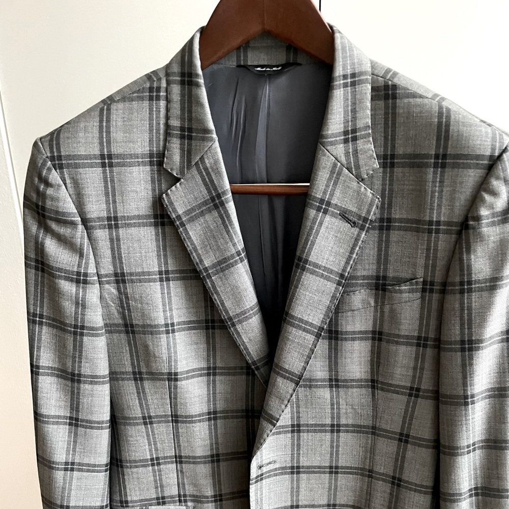 Paul Smith - Made in Italy mens sport coat checkered 42R 100% wool